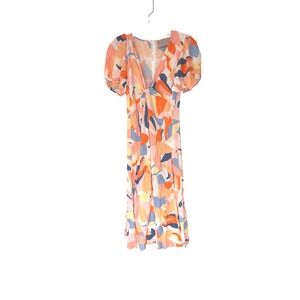 White‎ Closet Elements Dress Maxi Whimsical Fairy Dainty Feminine Puff Sleeve XS